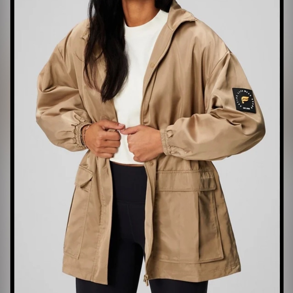 FABLETICS | Utility Jacket w Adjustable Waist | Gorpcore | Shiny | Flashy
